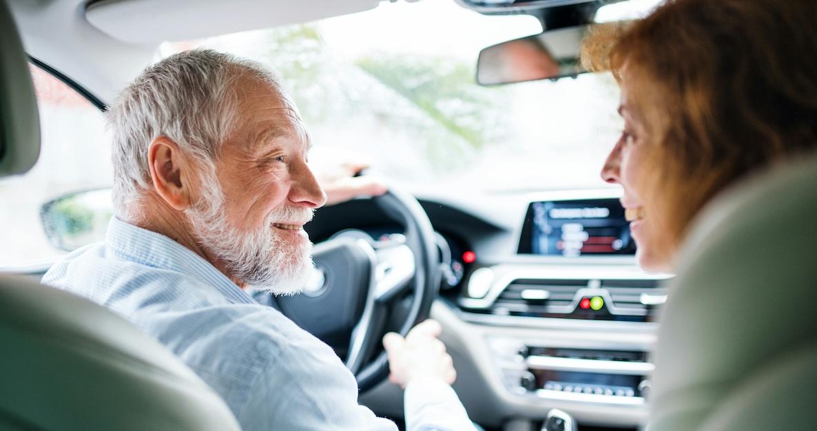 old man driving