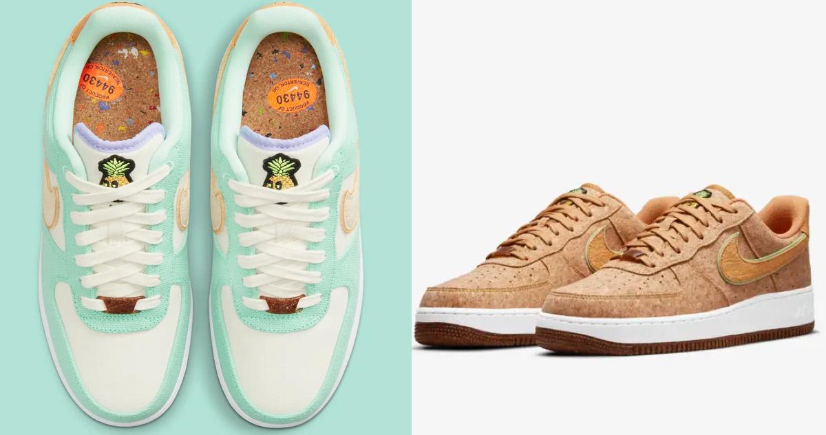 Nike s Vegan Air Force 1s Billie Eilish Pineapple Leather and More