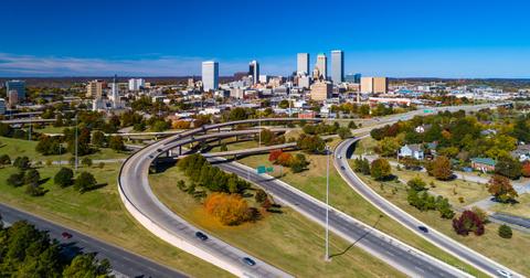 Aerial photo of Downtown Tulsa, Okla.