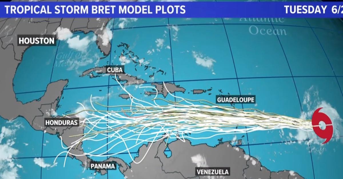 Tropical Storm Bret Spaghetti Models 2025 - Nita Jocelin