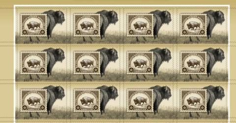 American Bison Stamp (Cover Image Source: Stamps Forever)