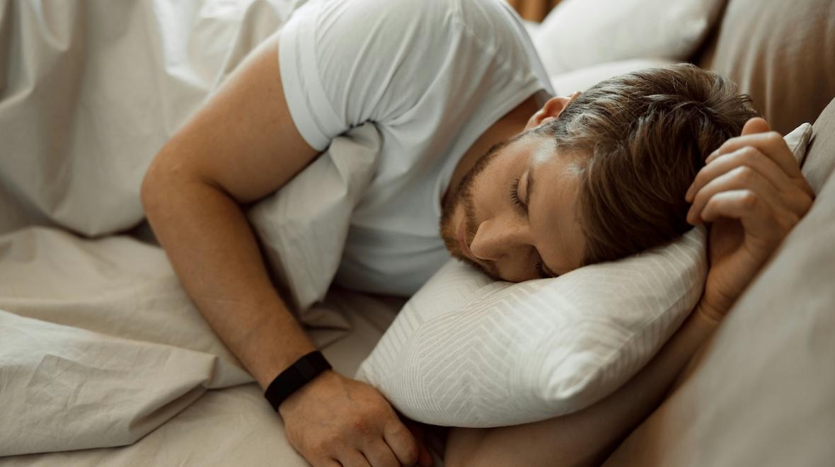 man sleeping