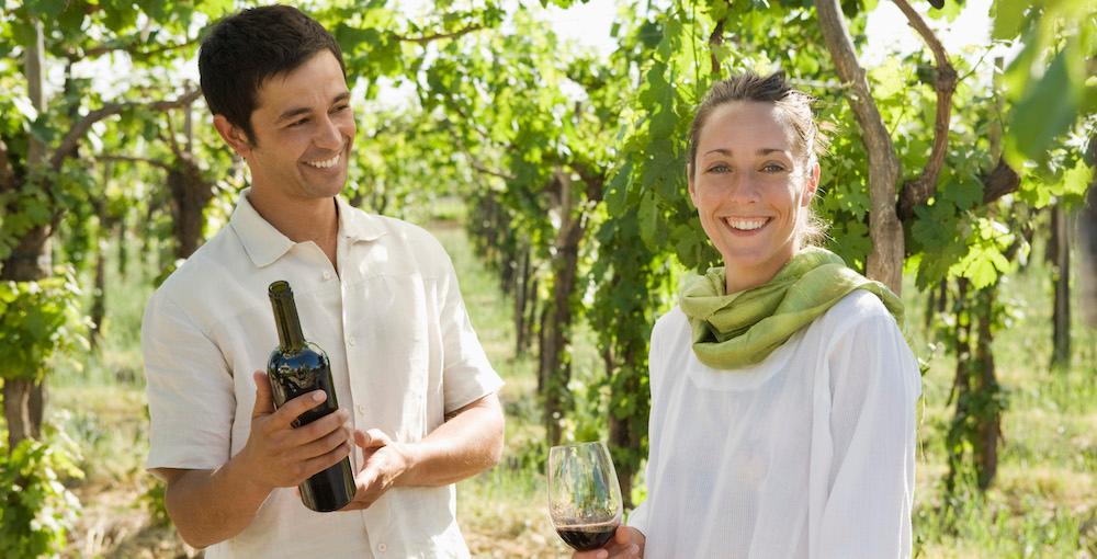 Couple at a Winery