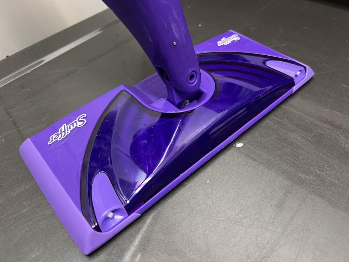 purple Swiffer mop