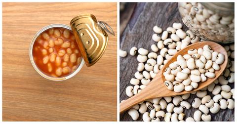 canned dried beans