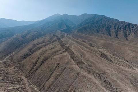 The Band of Holes along Monte Sierpe is pictured.