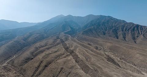 The Band of Holes along Monte Sierpe is pictured.