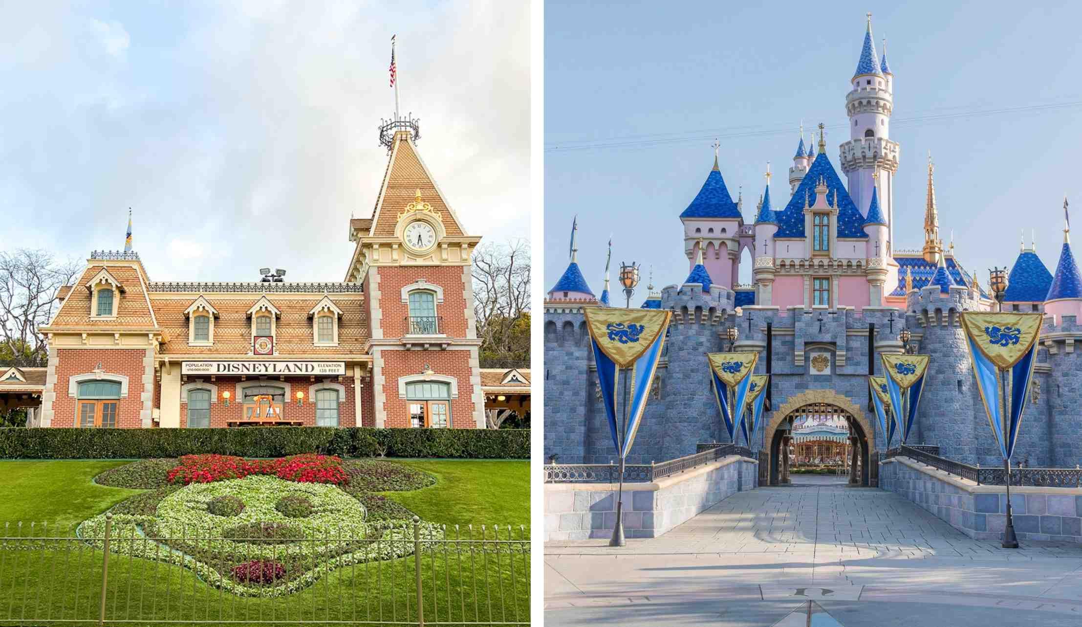 The entrance to the Disneyland park in California is pictured.