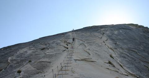 Half Dome cables in Yosemite National Park