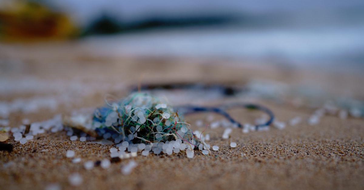 Microplastic on the beach