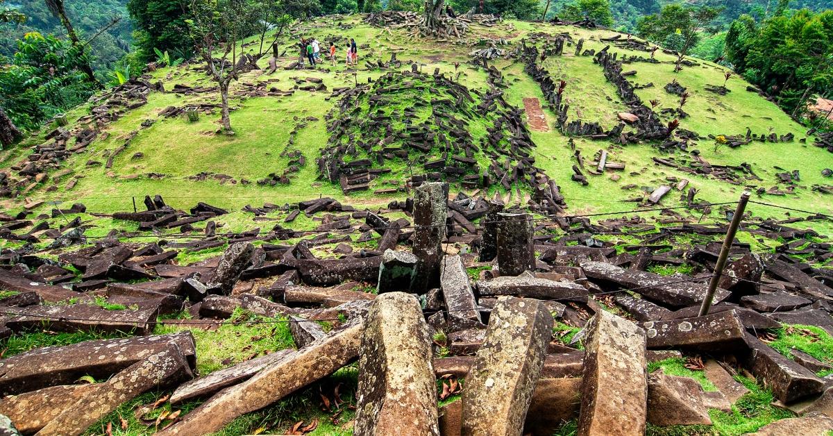 The Gunung Padang in Indonesia. 