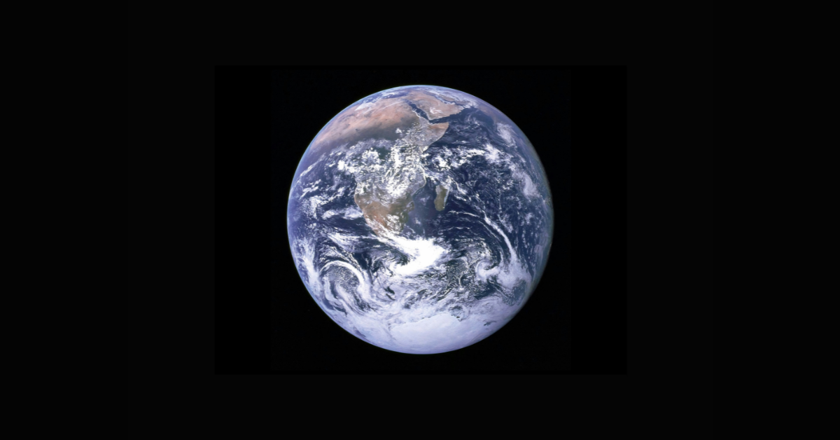 A view of the Earth as seen from space