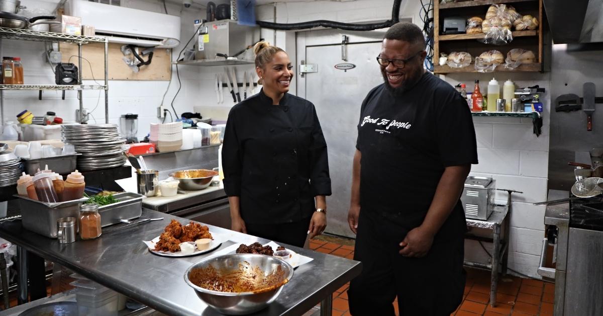 Chef Charity Morgan and Chef J-Dee Agnew in Max special 'Unbelievably Vegan With Chef Charity'