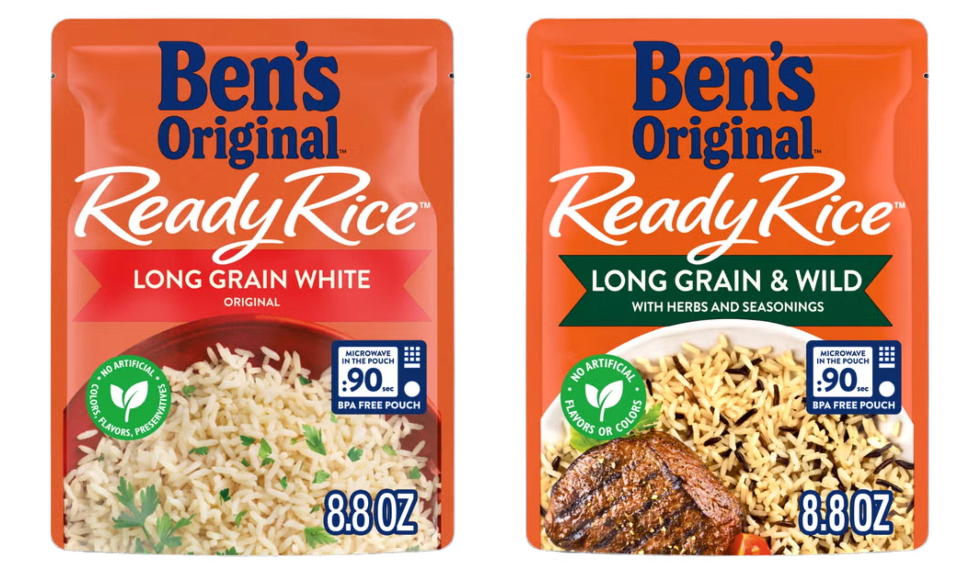 Two packages of Ben's Original rice that were recalled.