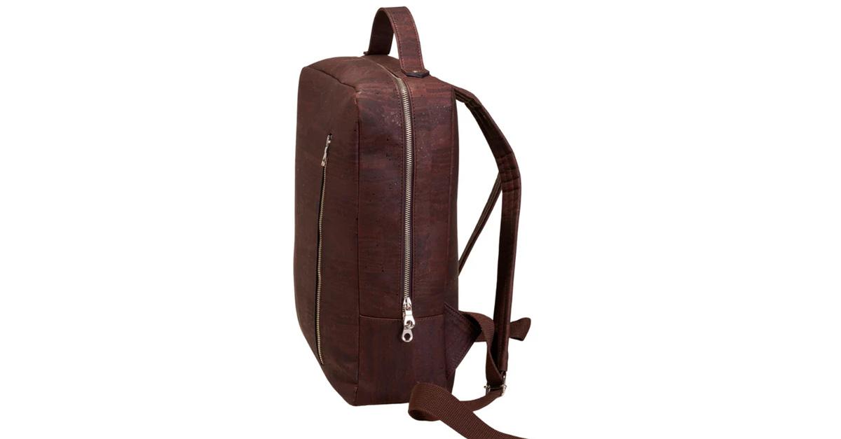 Dark brown cork backpack