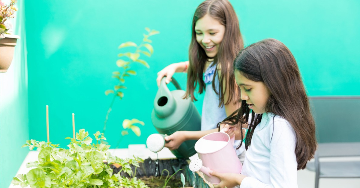 Tweens tend to a community garden