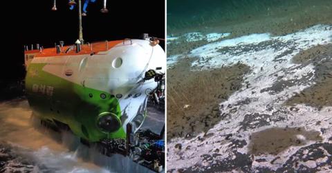 Chinese scientists aboard a submersible discovered a mysterious world of creatures at 31,000 feet deep into the Pacific waters (Cover Image Source: Facebook | Nature)