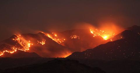 Soldier Basin Fire in the Patagonia Mountains of Santa Cruz County, Arizona, as seen from Rio Rico, Arizona. (Representative Cover Image Source: Getty Images | John Hays / Contributor)