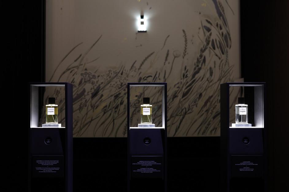 Chanel perfume display