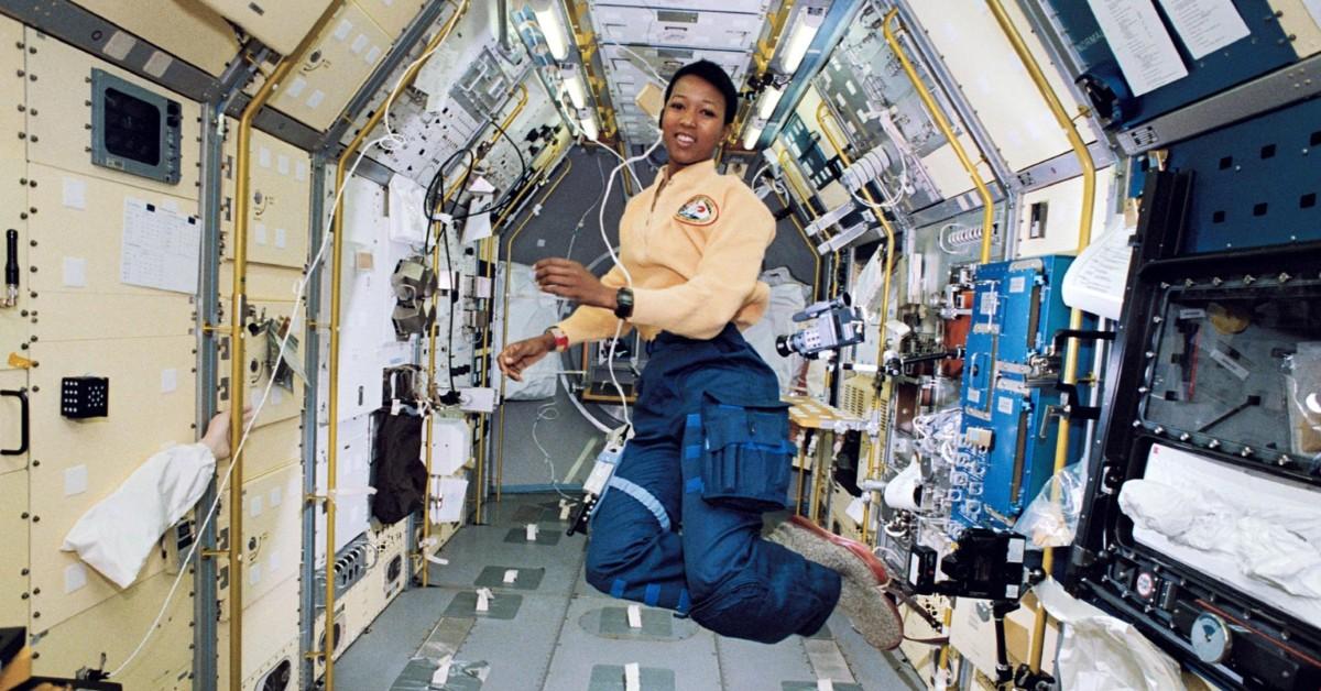 Mae C. Jemison aboard the Space Shuttle Endeavor in 1992