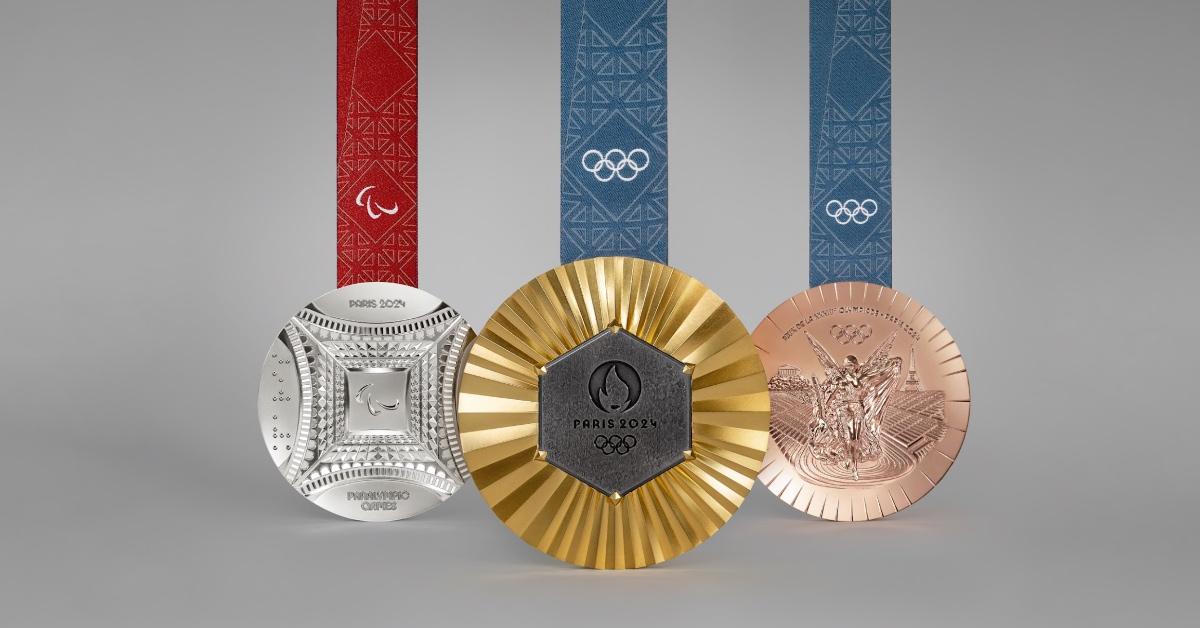 Images of the 2024 Paris Olympic and Paralympic medals. 