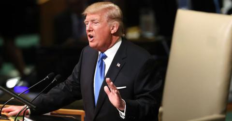 Donald Trump speaks to world leaders at the 72nd UN General Assembly. (Cover Image Source: Getty Images | Photo By Spencer Platt)
