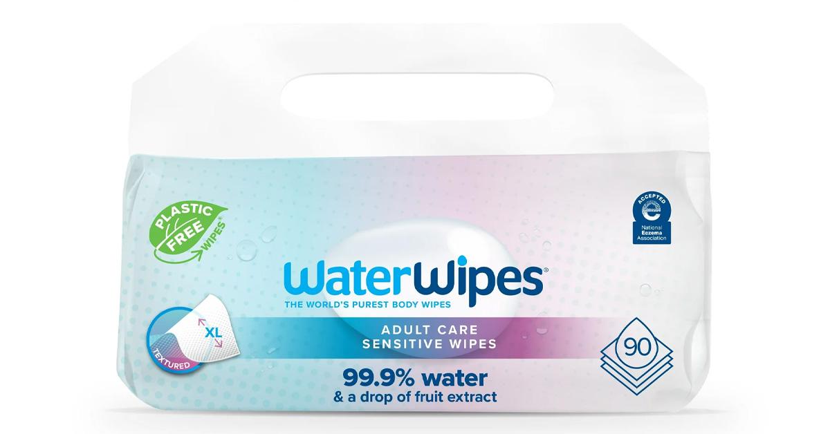 WaterWipes adult care sensitive wipes