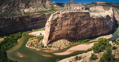 Steamboat Rock and Green river at Dinosaur National Monument, Colorado (Representative Image Source: Getty Images | Posnov)