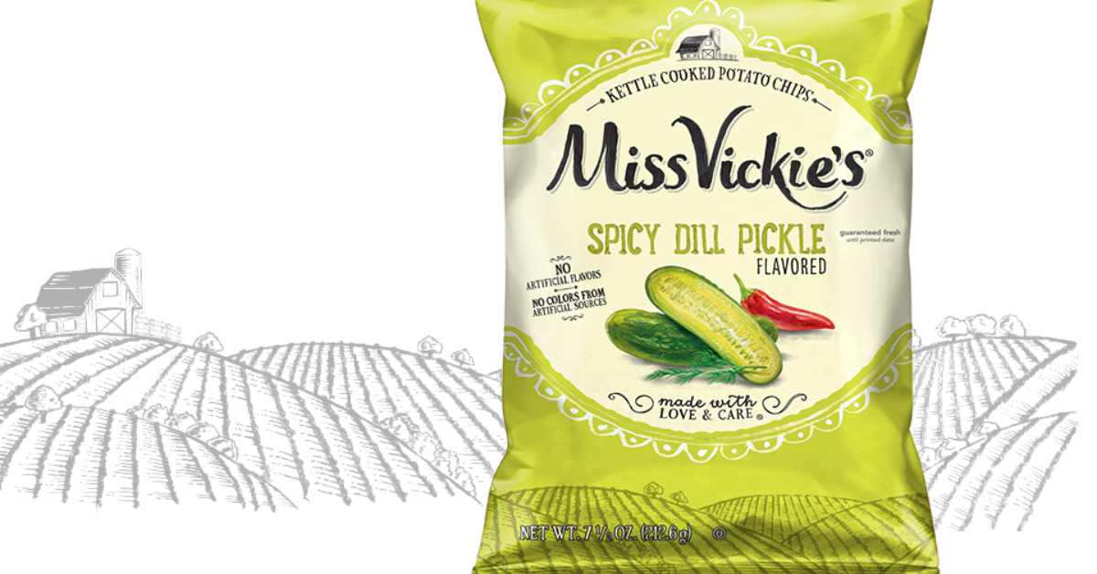 Miss Vickie's Spicy Dill Pickle package