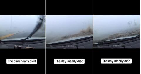 Screenshots of driving through Hurricane Ida.