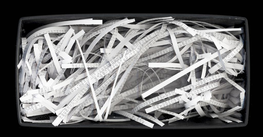 Recycling shredded paper