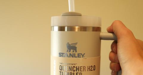 Beige Stanley tumbler