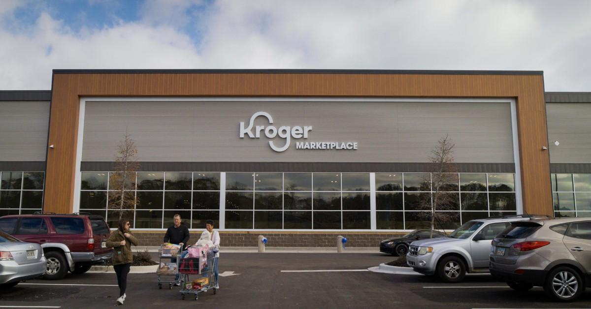 Exterior shot of Kroger Marketplace 