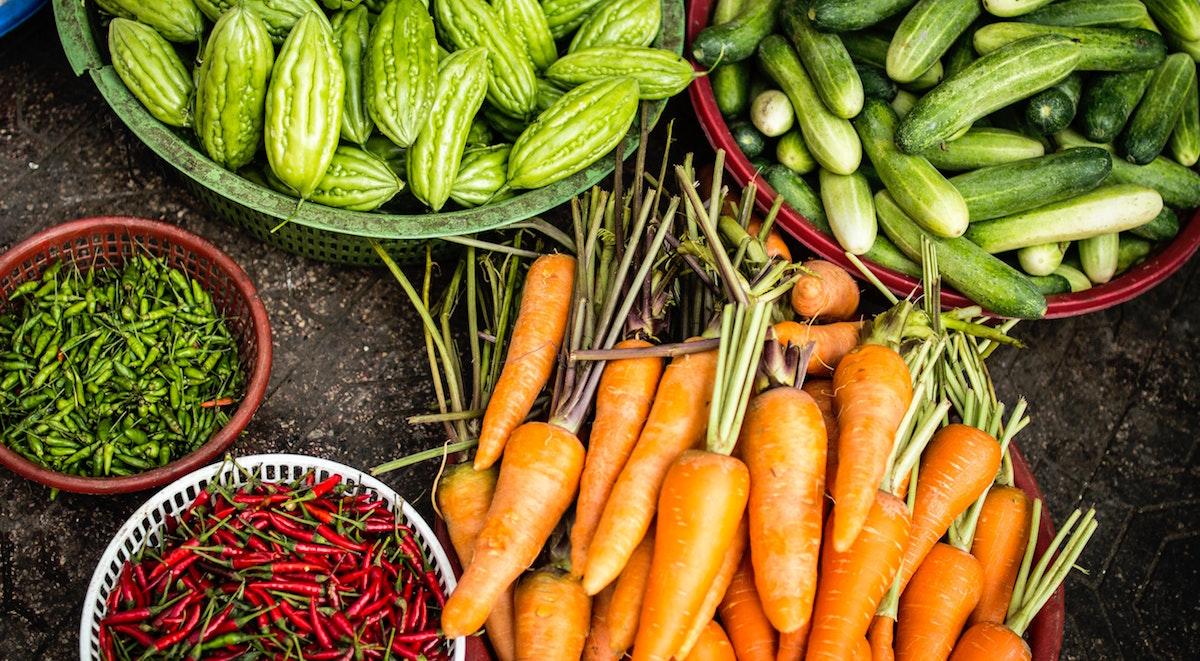 Assorted fresh vegetables