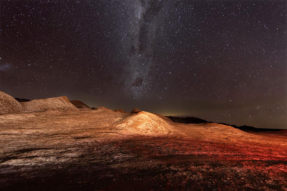 Night sky from the desert