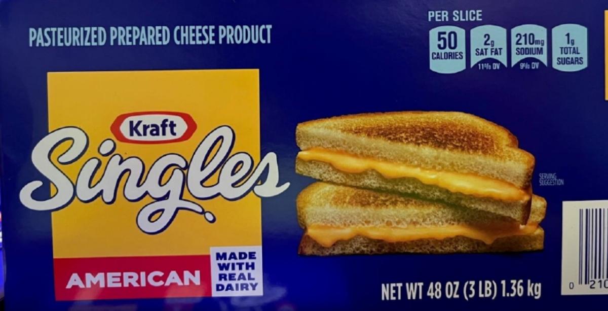 Kraft Singles package