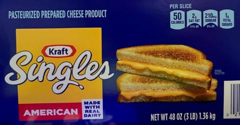 Kraft Singles package