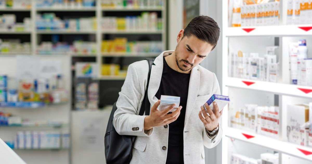 Man buying medicines from a chemist shop in supermarket (Representative Cover Image Source: Getty Images | Real People Group)